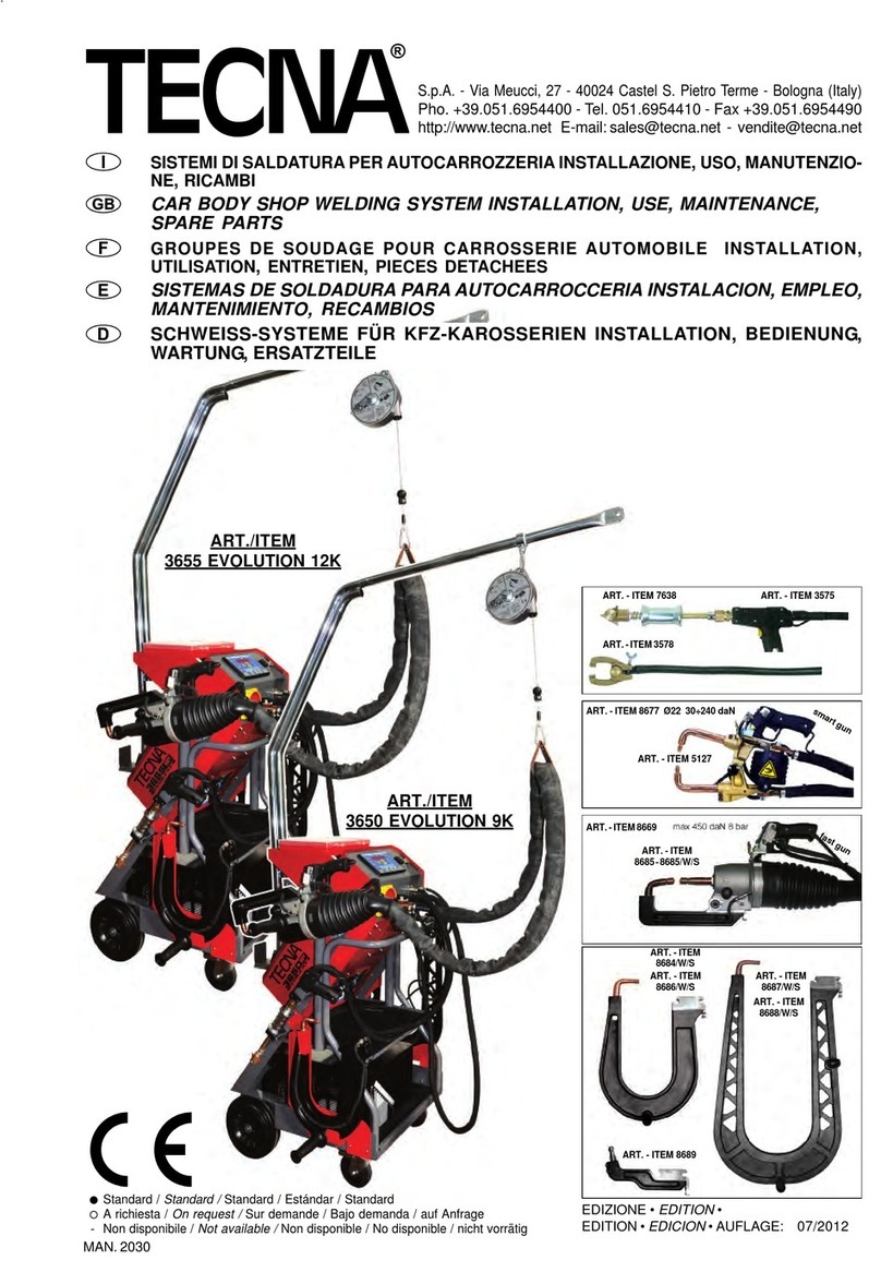 TECNA EVOLUTION 12K Quick start guide