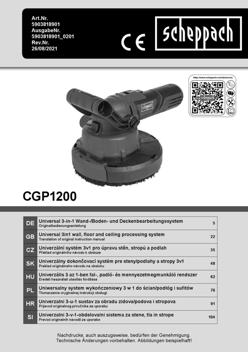 Scheppach CGP1200 User manual