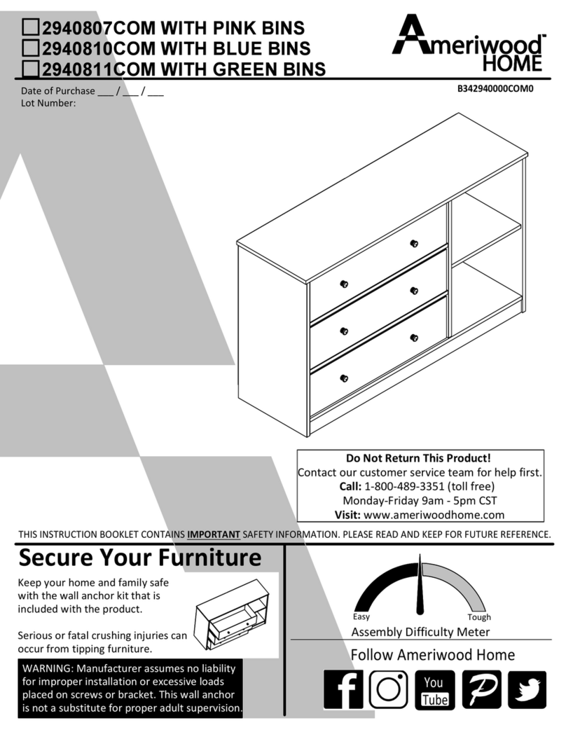 Ameriwood HOME 2940807COM User manual Ameriwood HOME 2940807COM User manual