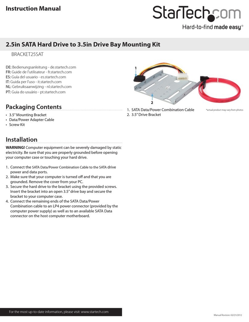 StarTech.com BRACKET25SAT User manual