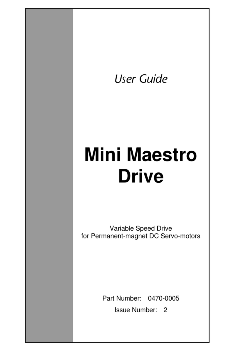 Control Techniques Mini Maestro Drive User manual