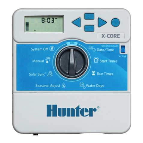 Hunter X-CORE User manual