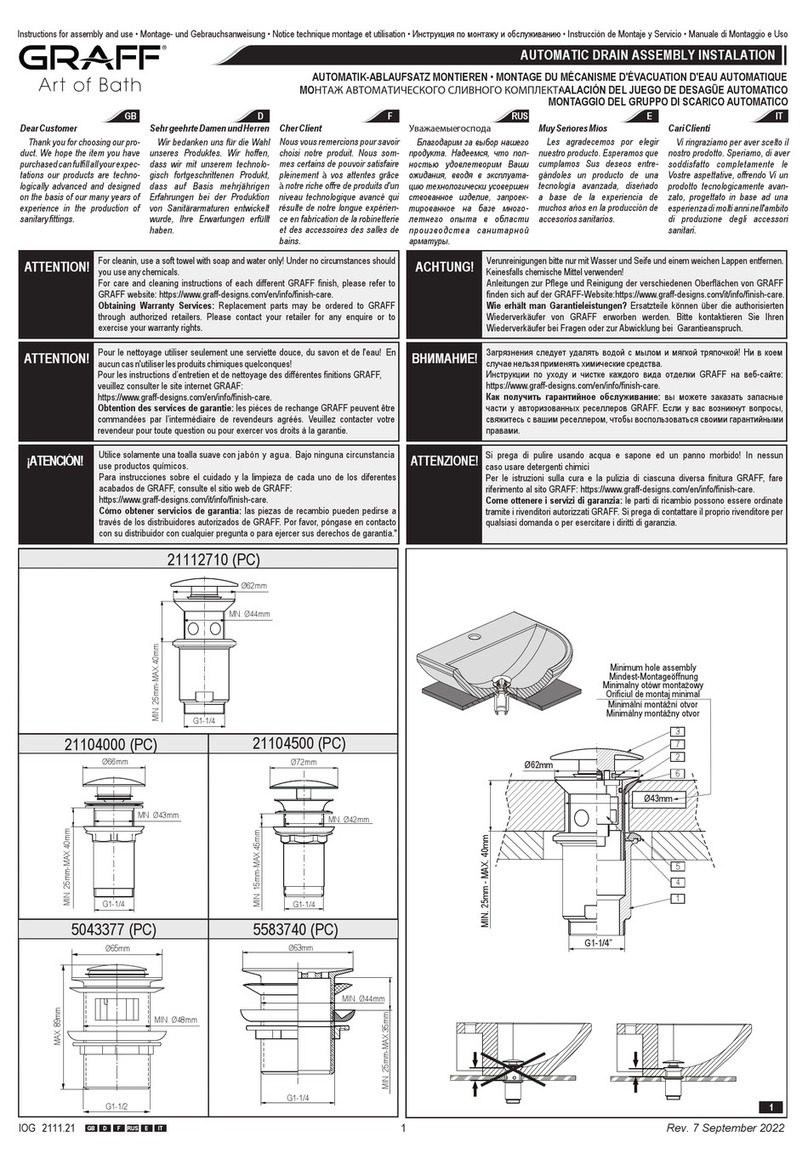 Graff E-9967 Operator's manual