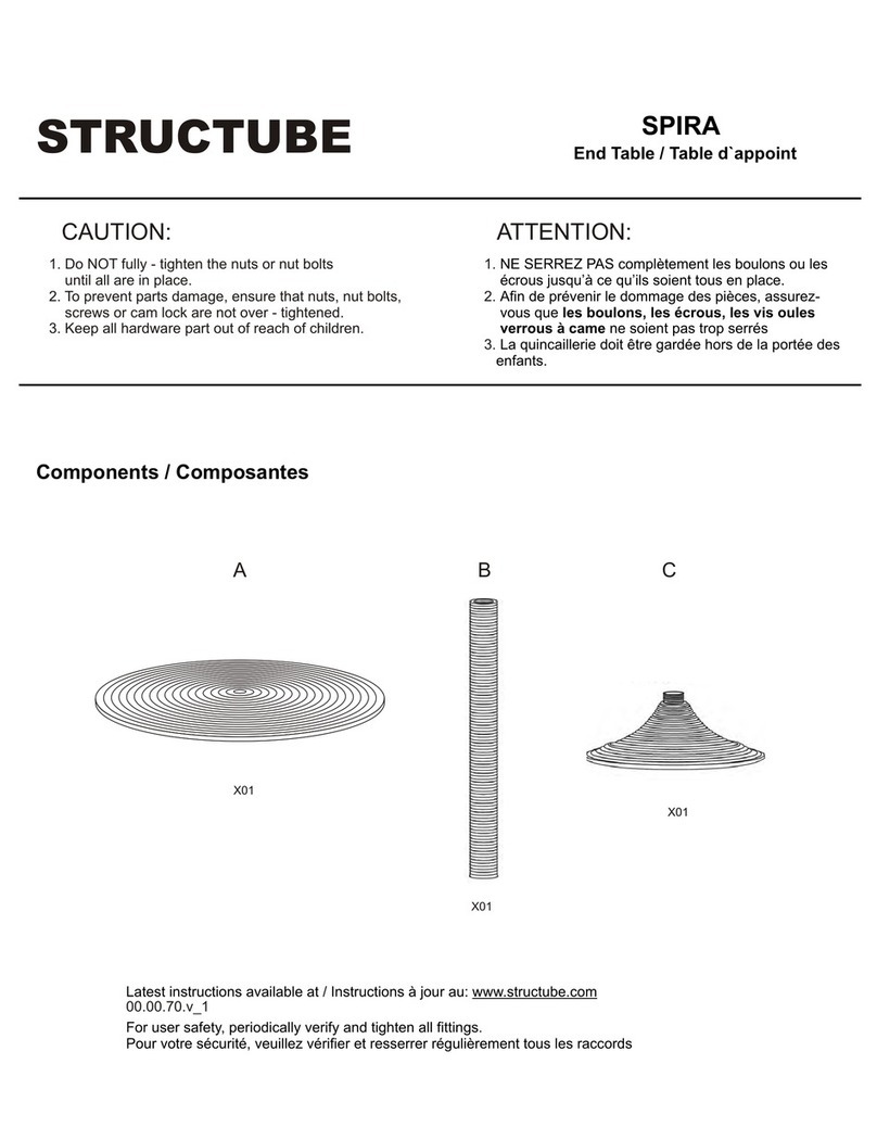 STRUCTUBE SPIRA User manual