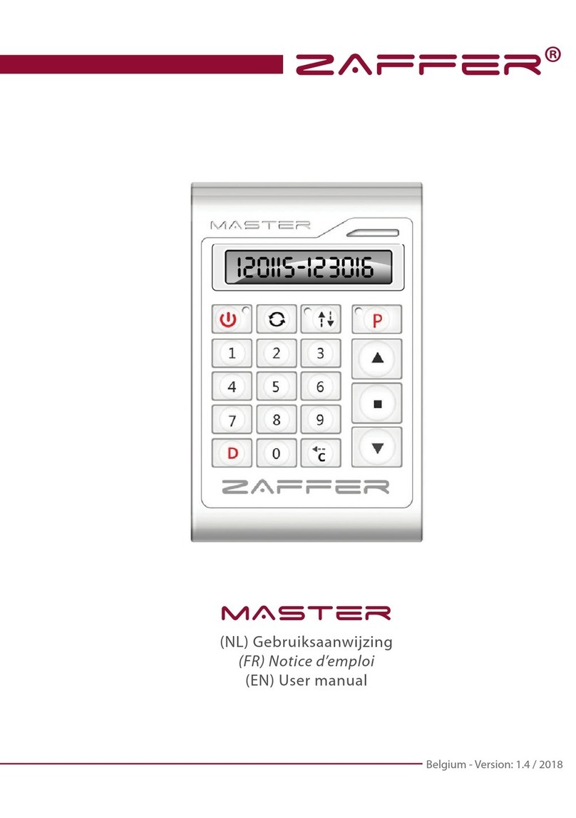 ZAFFER MASTER User manual