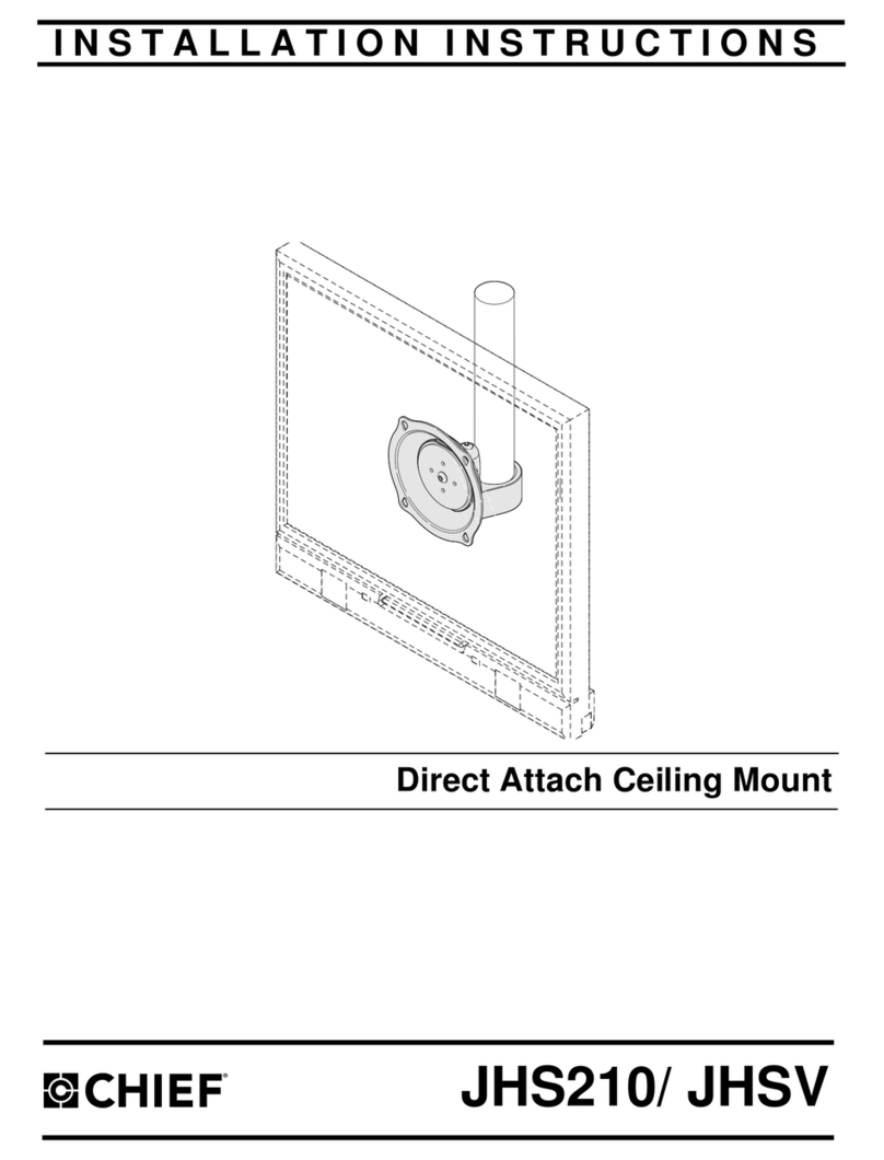 CHIEF JHS210 User manual