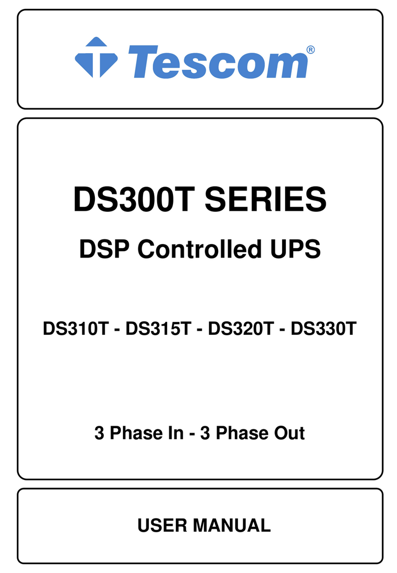 Tescom DS310T User manual
