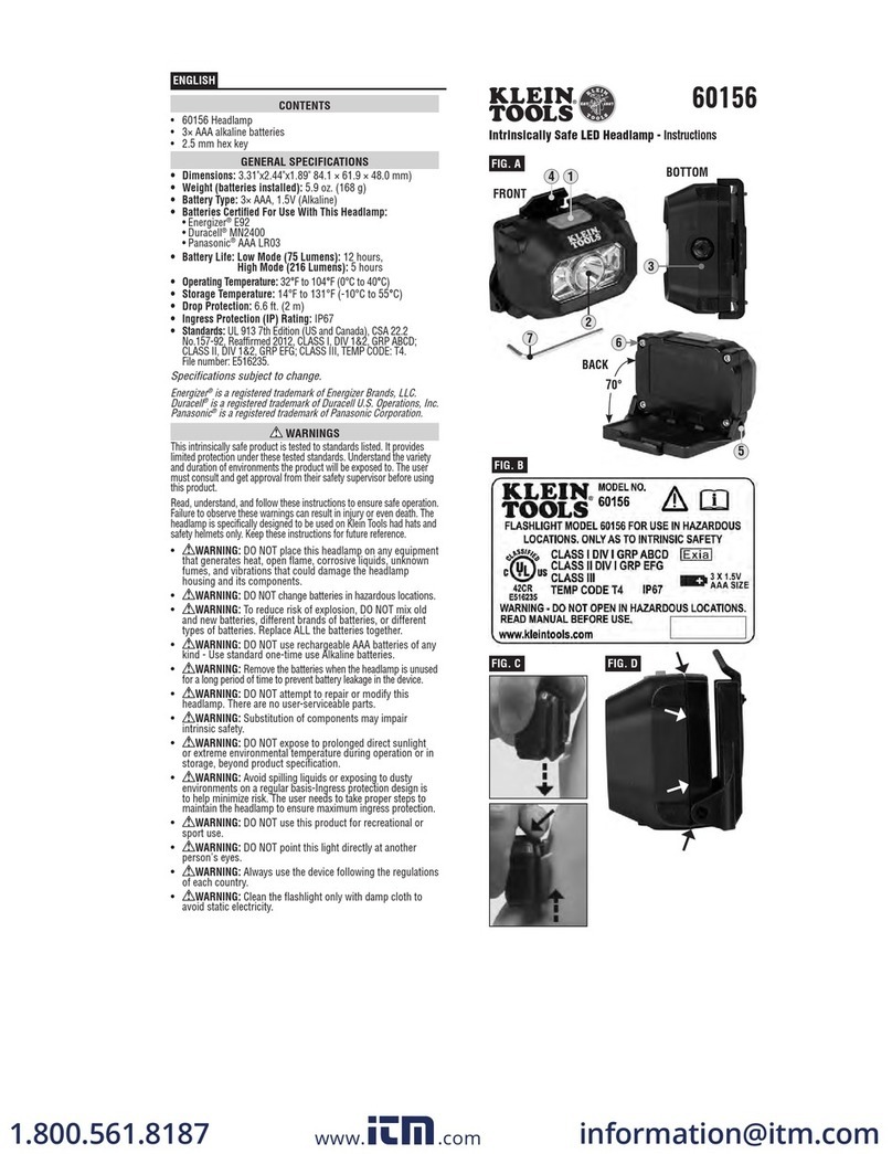 Klein Tools 60156 User manual