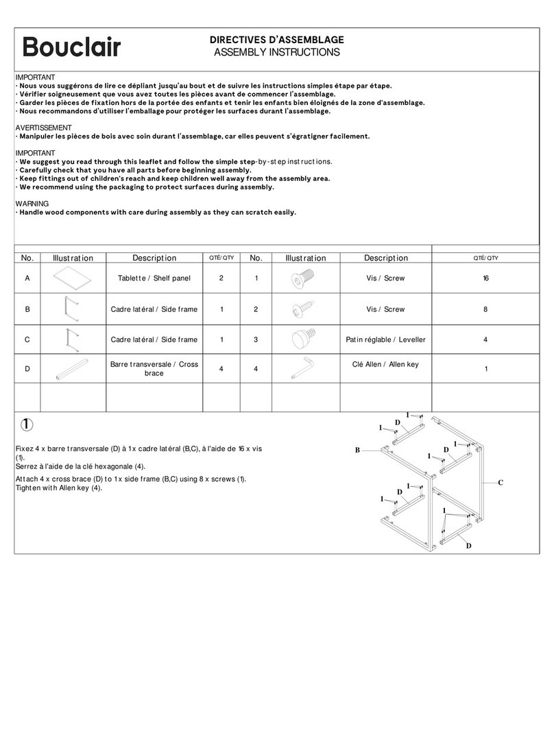 Bouclair 9396571 User manual