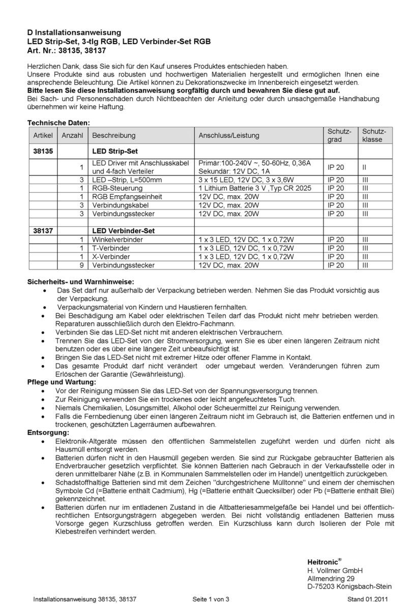 Heitronic 38135 User manual