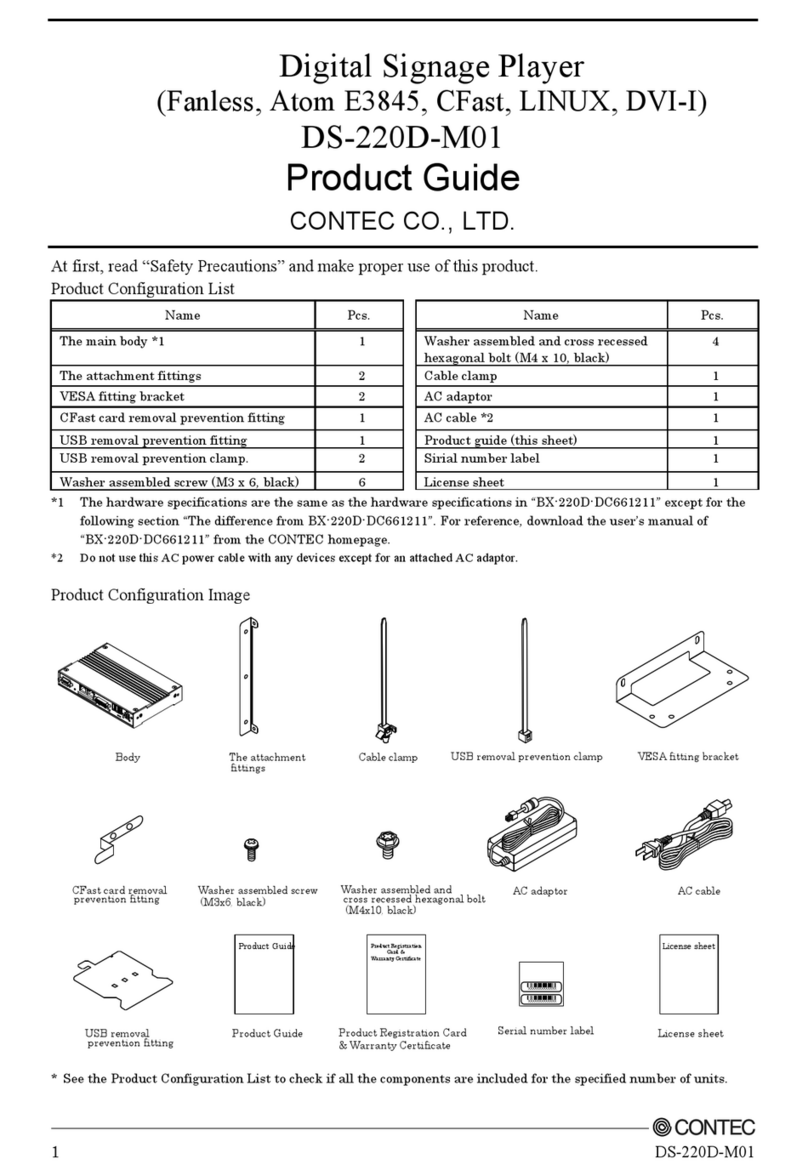 Contec DS-220D-M01 User manual