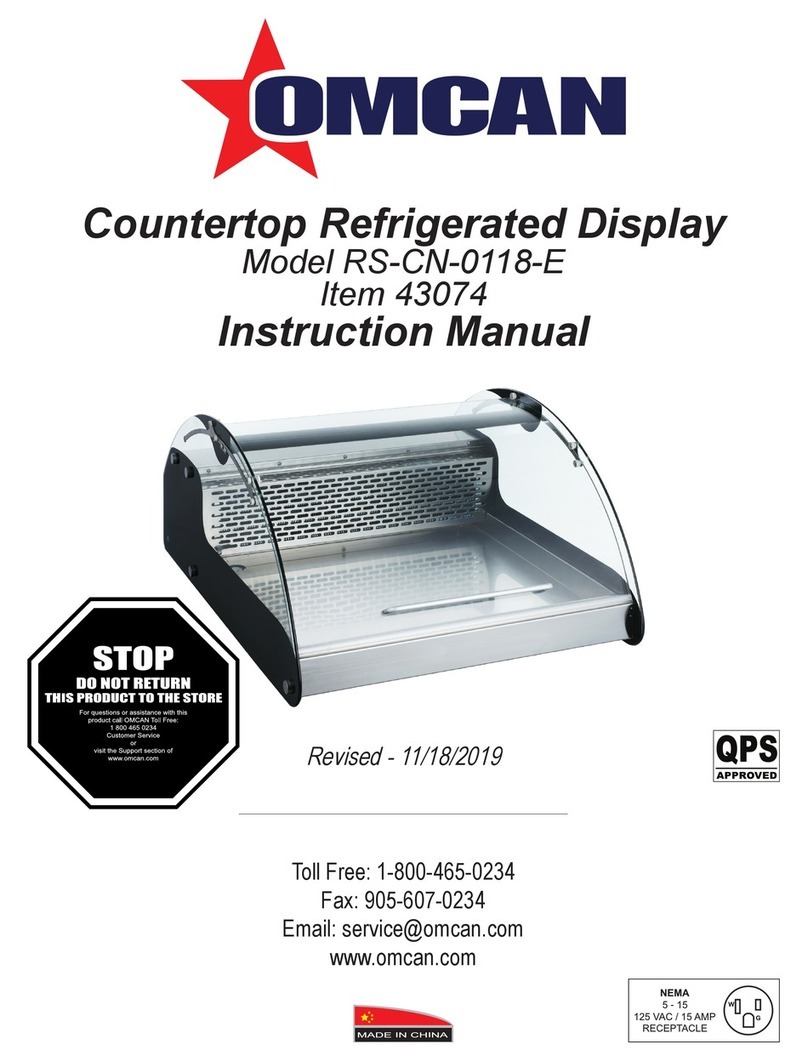 Omcan RS-CN-0118-E User manual