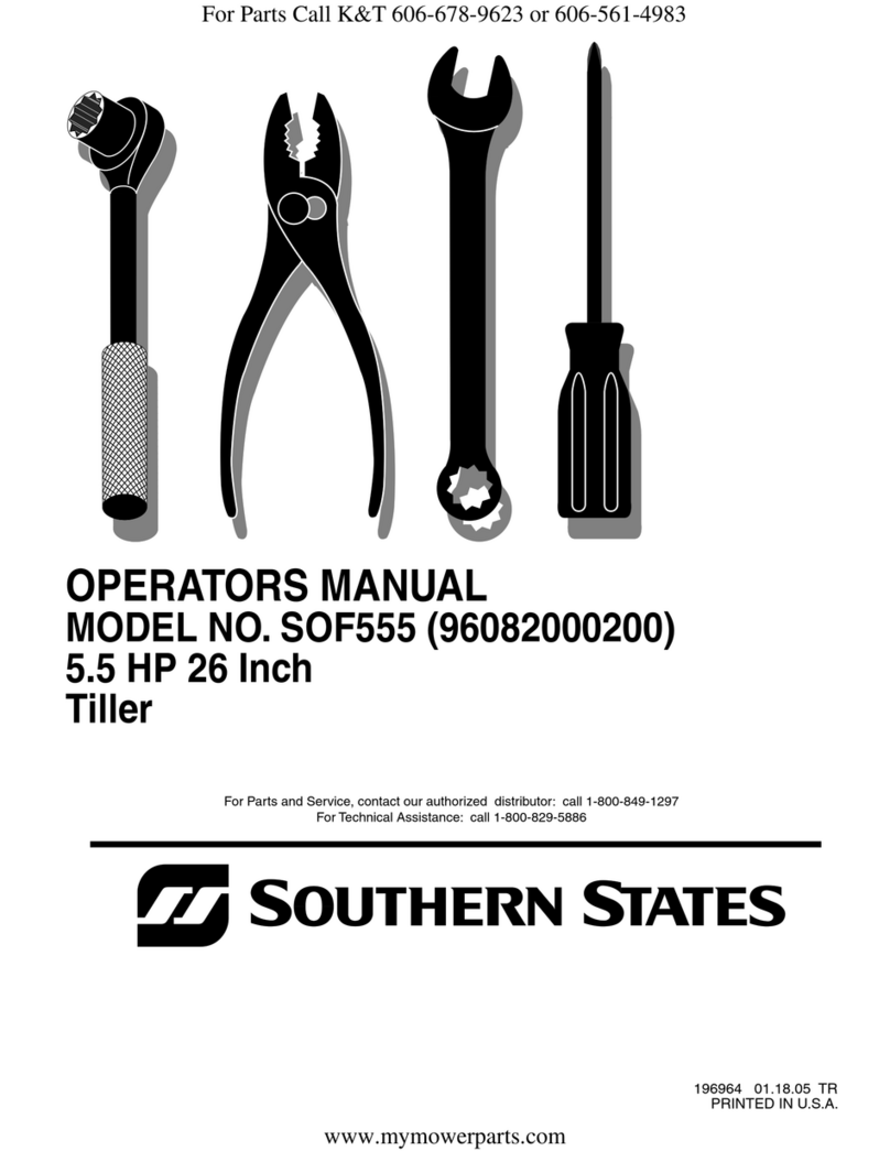 Southern States SOF555 User manual