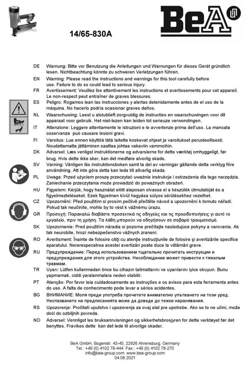 BEA 14/65-830A User manual