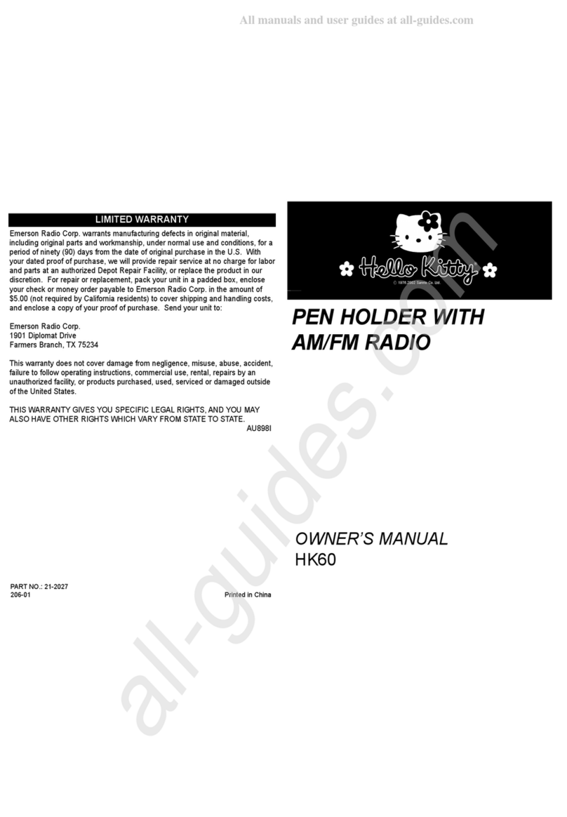 Emerson HelloKitty HK60 User manual