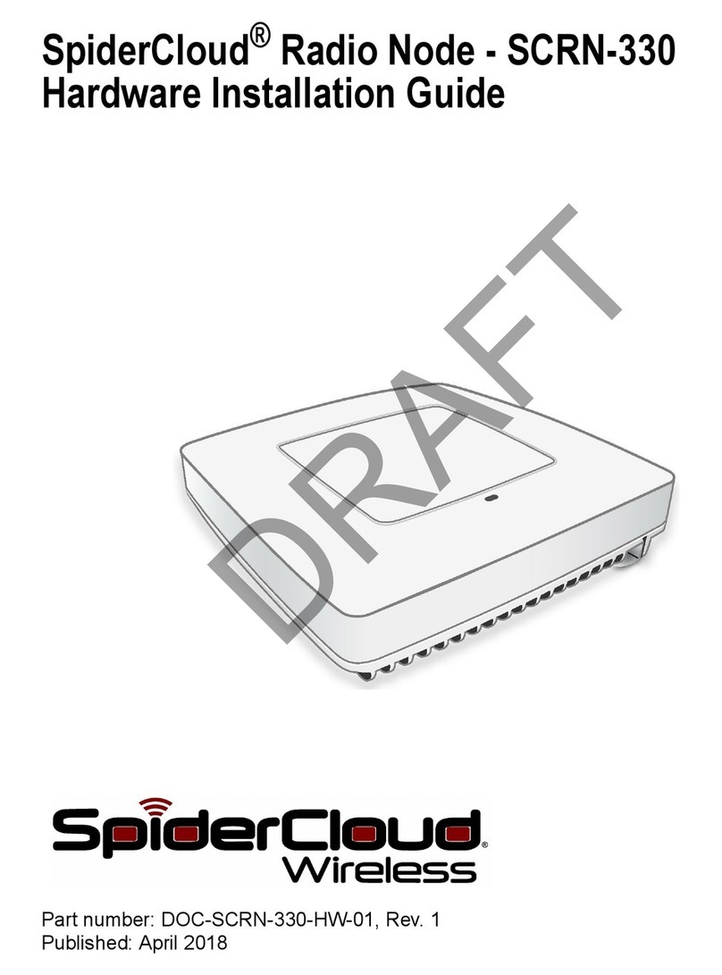 SpiderCloud SCRN-330 Manual