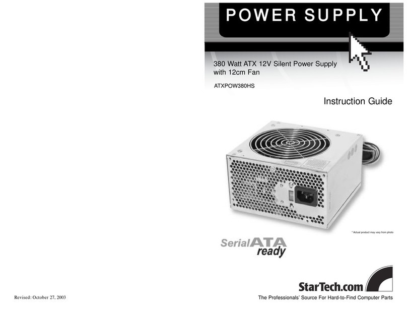 StarTech.com ATXPOW380HS Manual