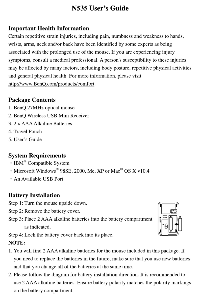 BenQ N535 User manual