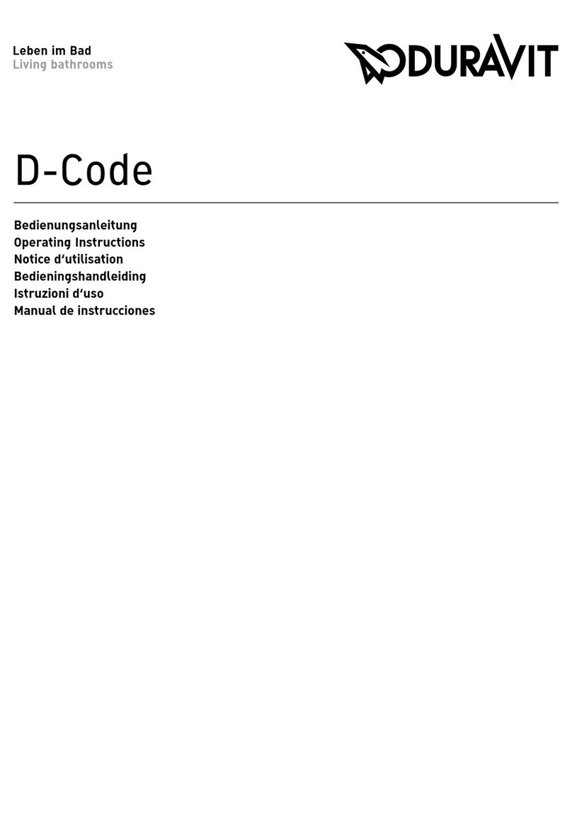DURAVIT D-Code 700065 User manual