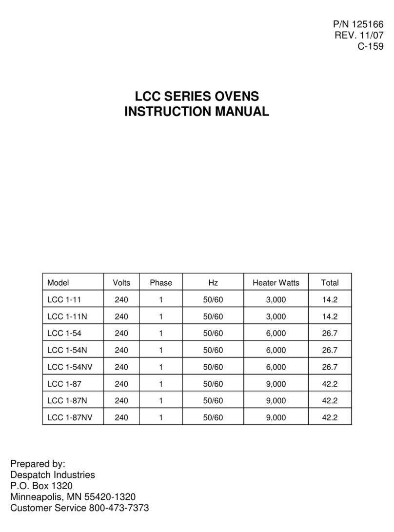 Despatch LCC Series User manual