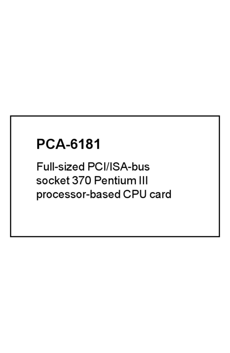 Advantech PCA-6181 User manual