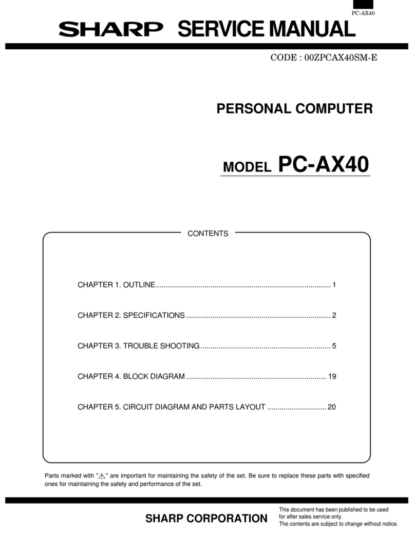 Sharp PC-AX40 User manual