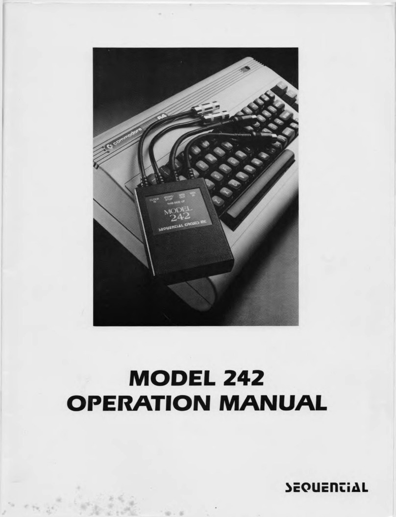 Sequential 242 User manual Sequential 242 User manual