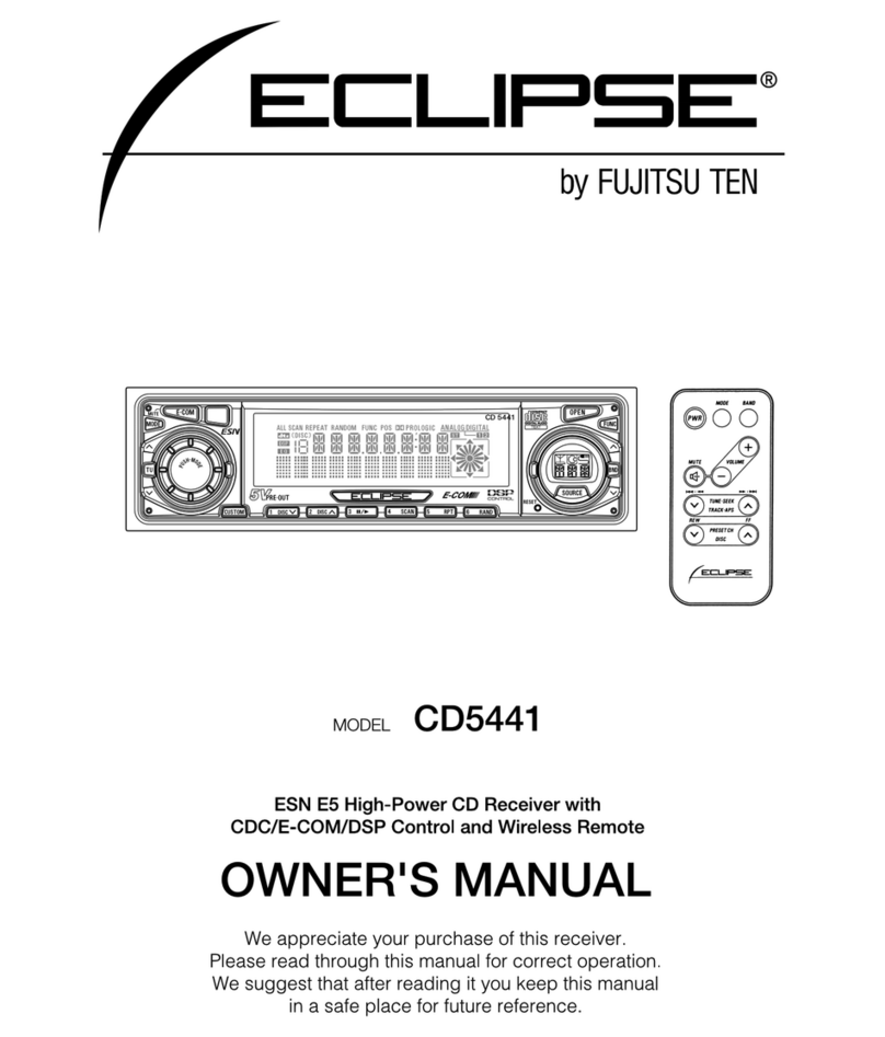 Fujitsu Ten ECLIPSE CD5441 User manual