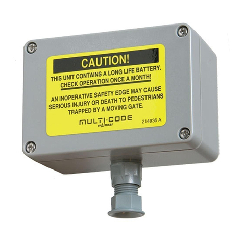Linear Multi-Code 3022 User manual