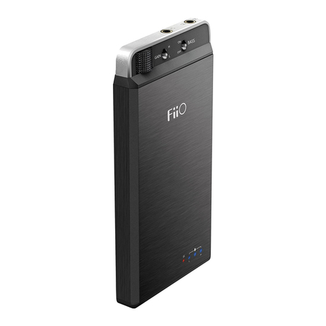 Fiio E18 Operating and maintenance instructions
