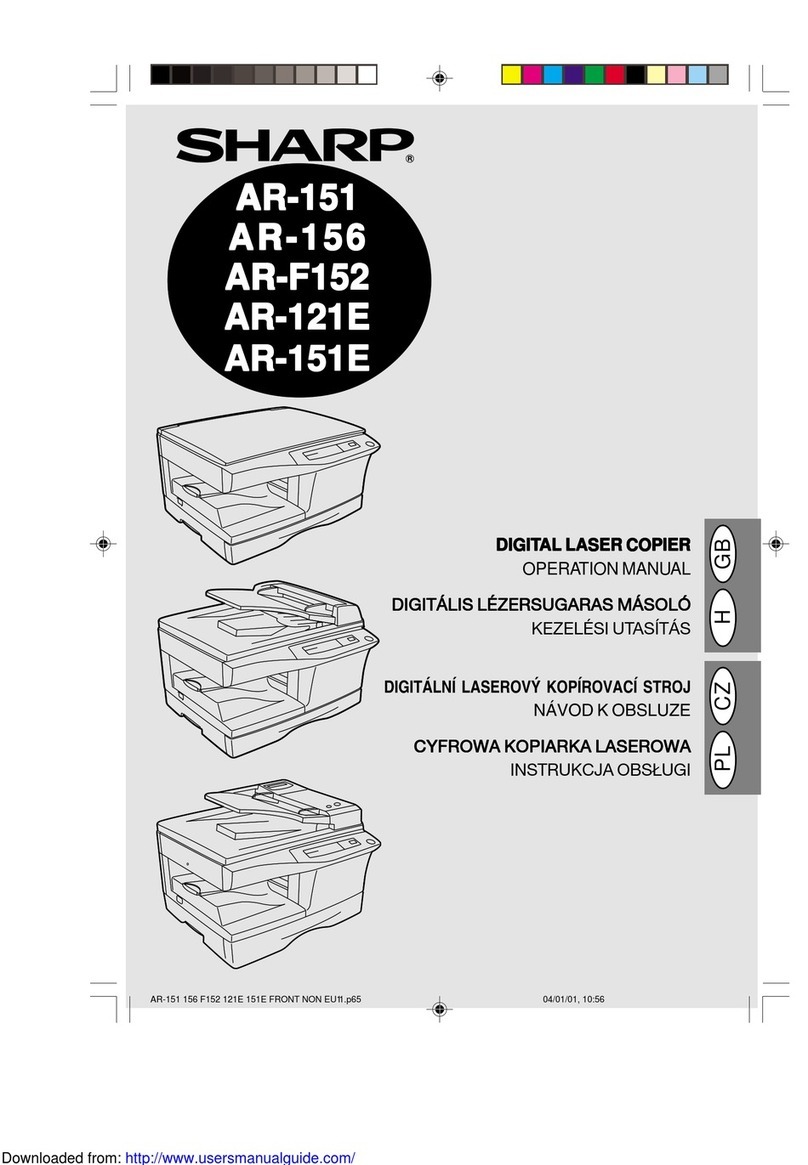 Sharp AR-151 User manual