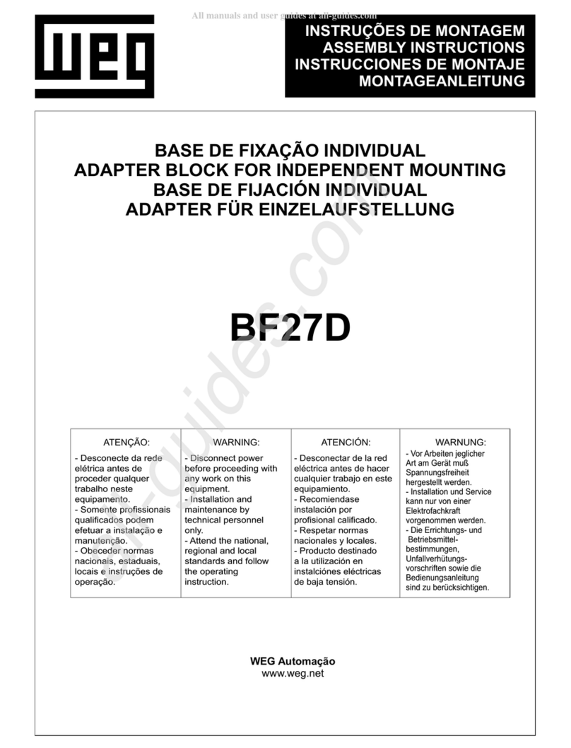 WEG BF27D User manual