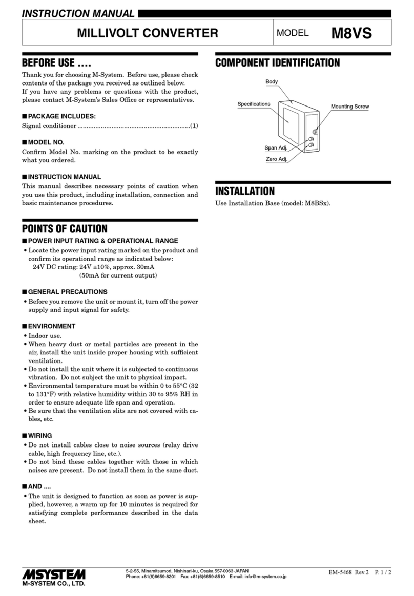 M-system M8VS User manual