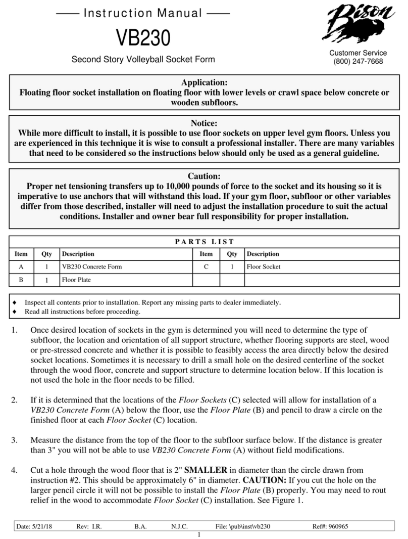 Bison VB230 User manual