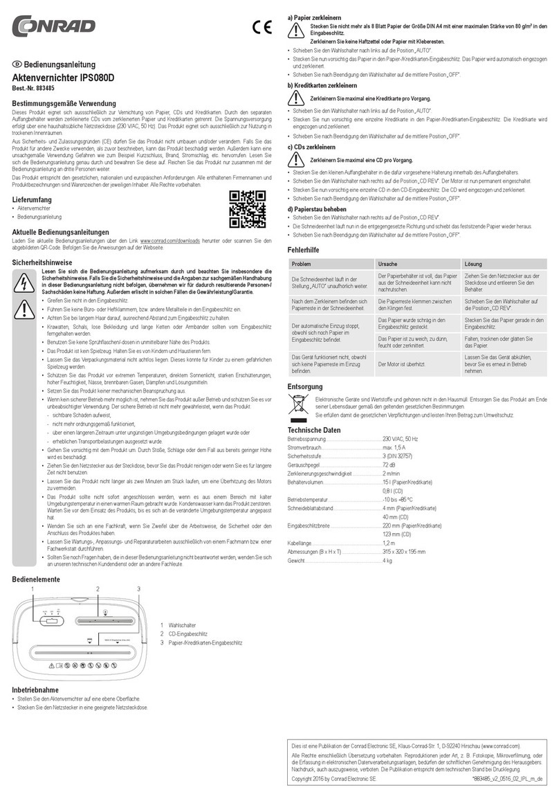 Conrad IPS080D User manual