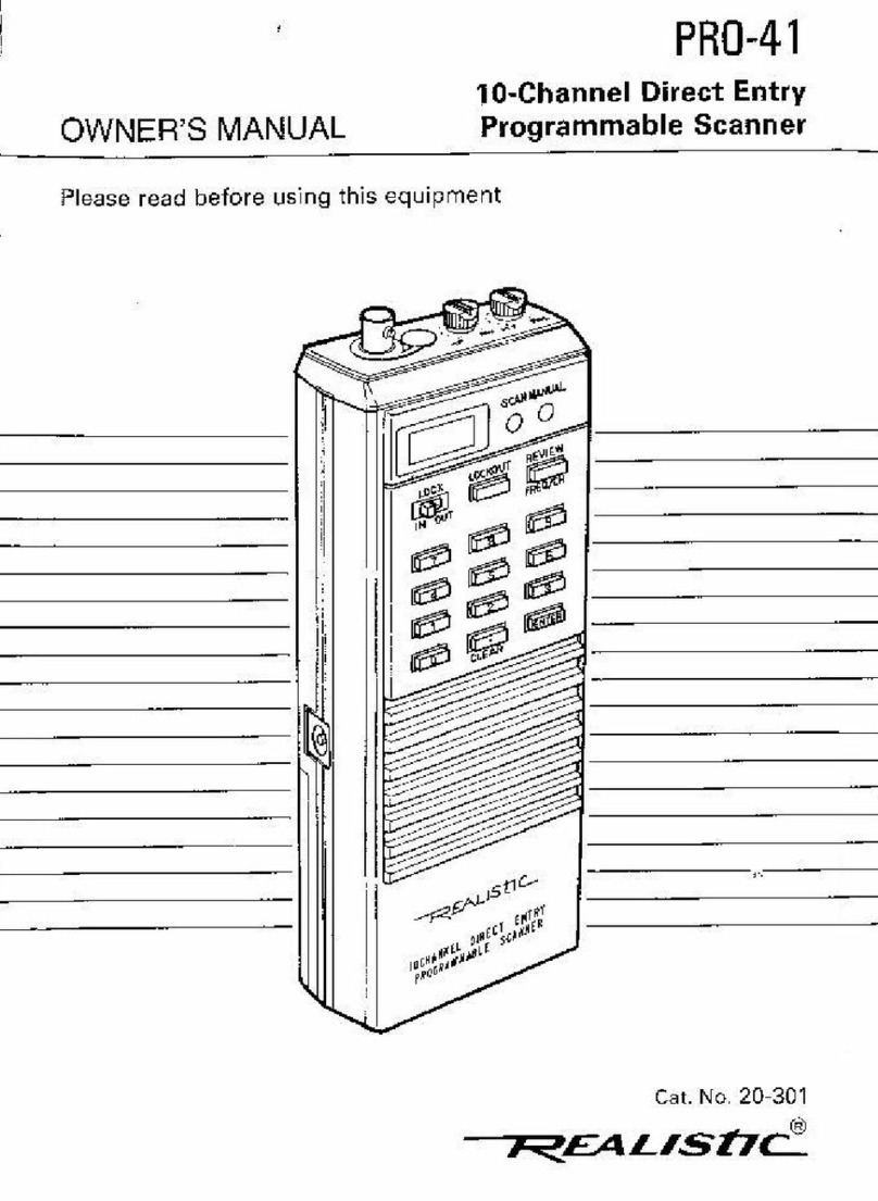 Realistic PRO-41 User manual