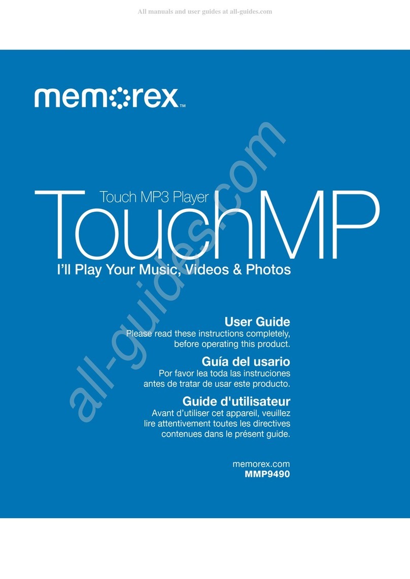 Memorex Touch MP User manual