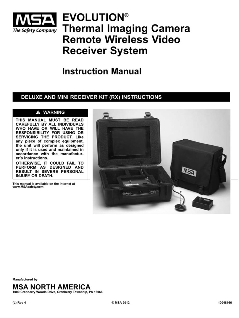 MSA EVOLUTION Receiver Station User manual