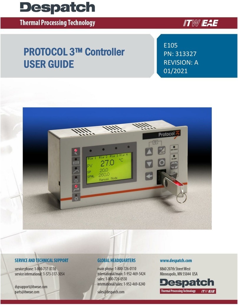 Despatch PROTOCOL 3 User manual