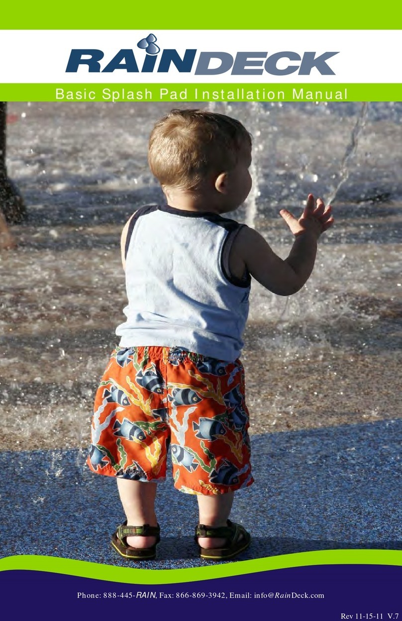 Rain Deck Basic Splash Pad User manual