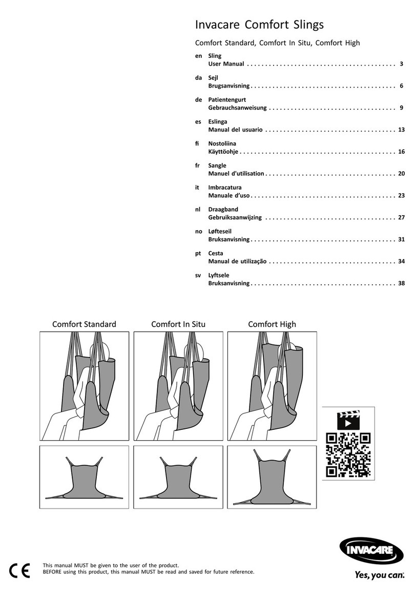 Invacare Comfort Series user manual