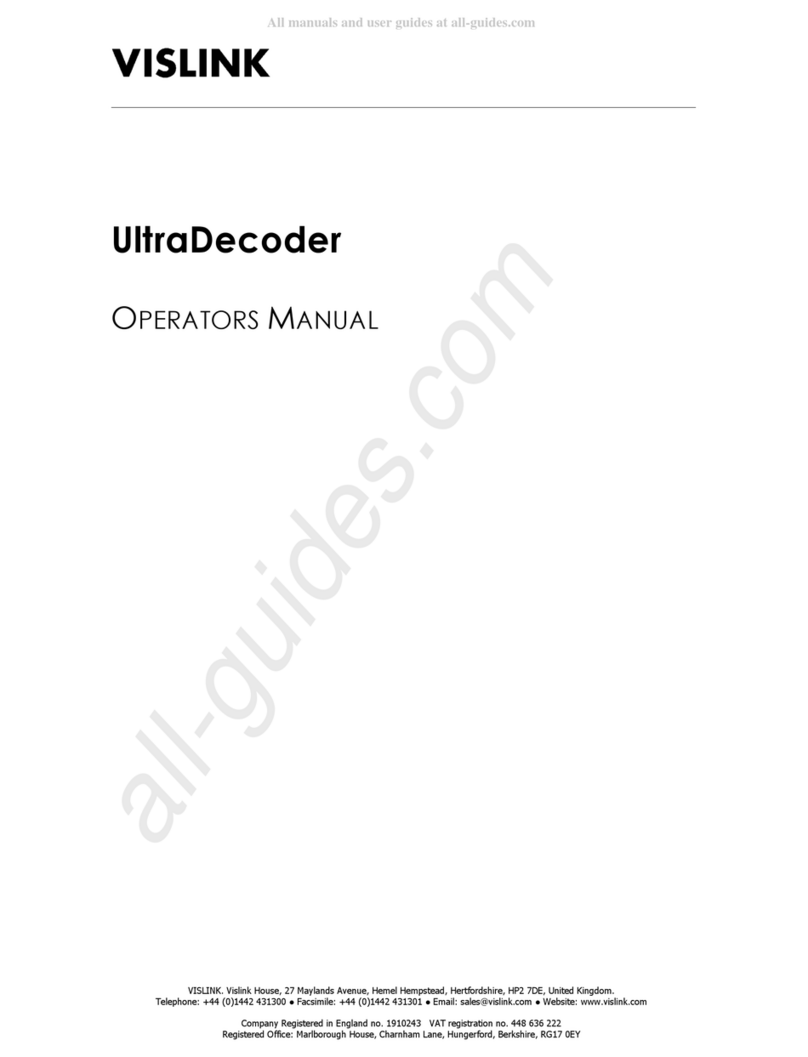 Vislink UltraDecoder User manual