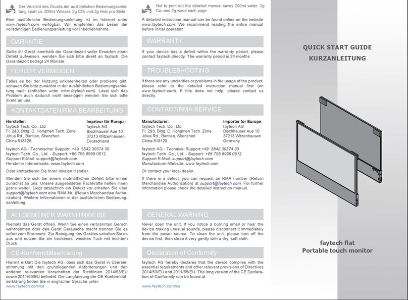 Faytech flat User manual