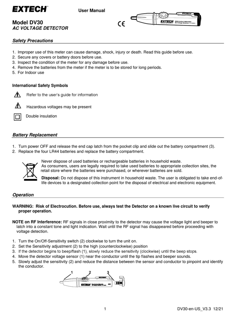 Extech Instruments DV30 User manual