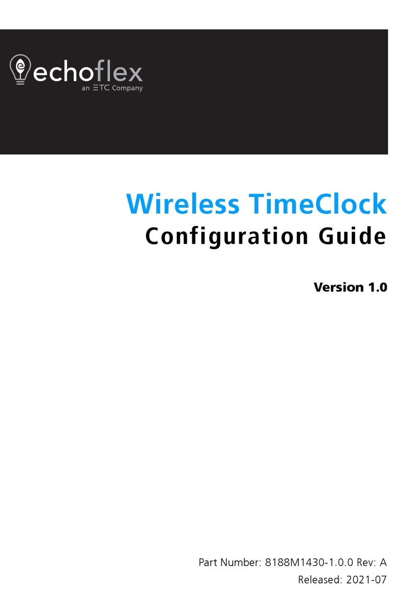 echoflex Wireless TimeClock User manual