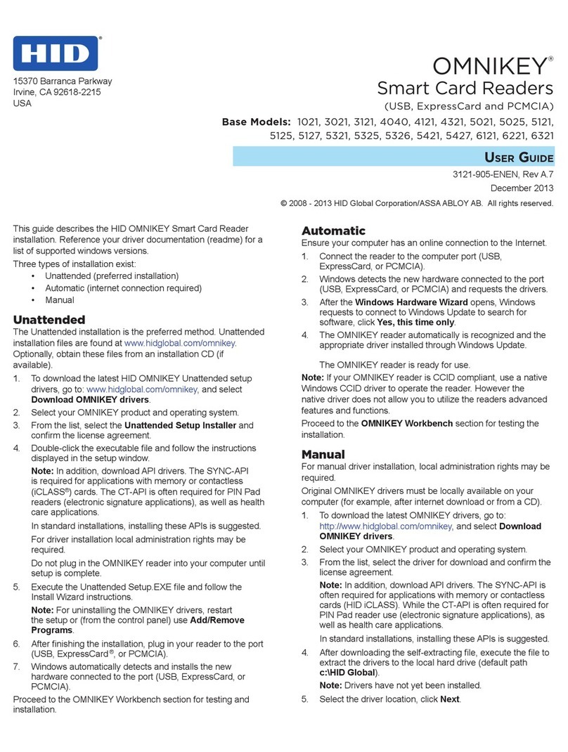 HID OMNIKEY 5121 User manual