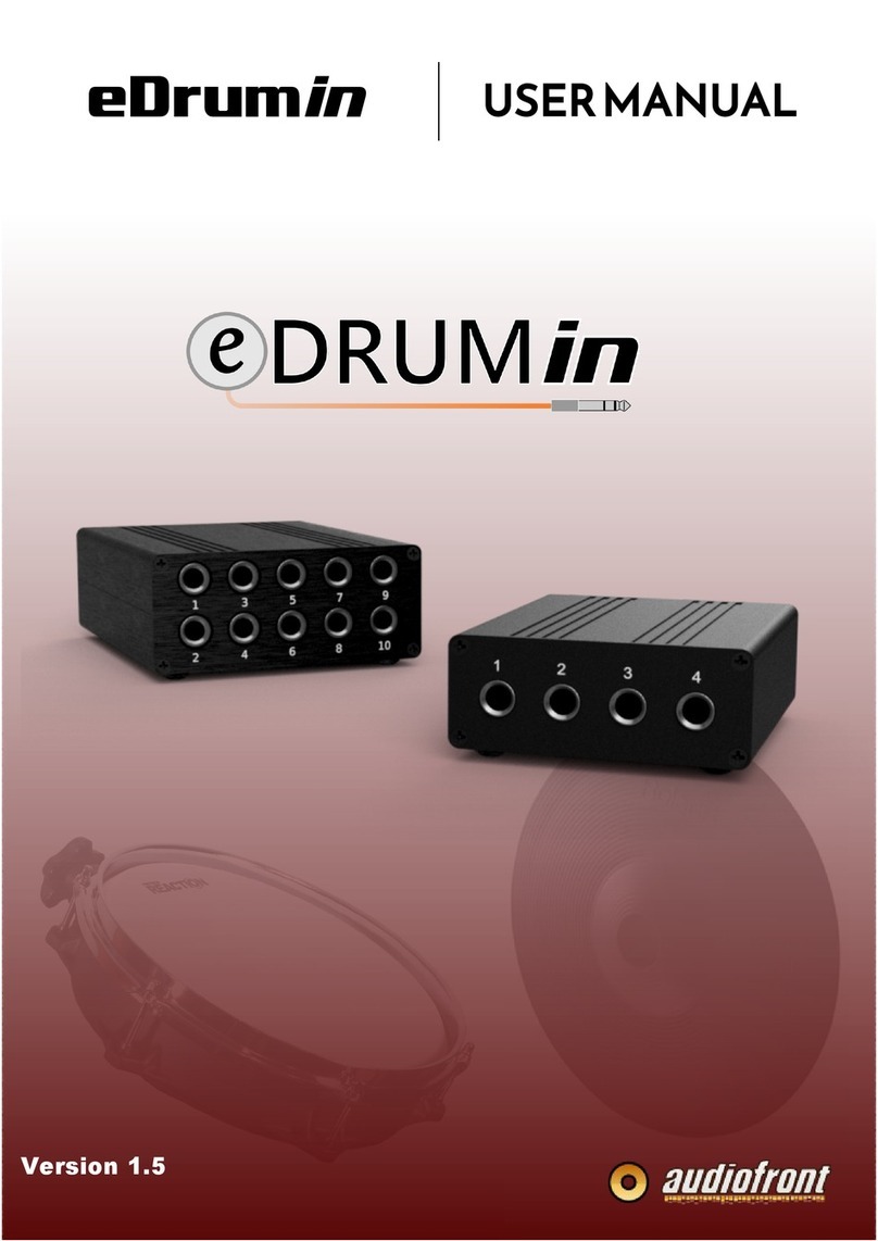 Audiofront eDRUMin User manual