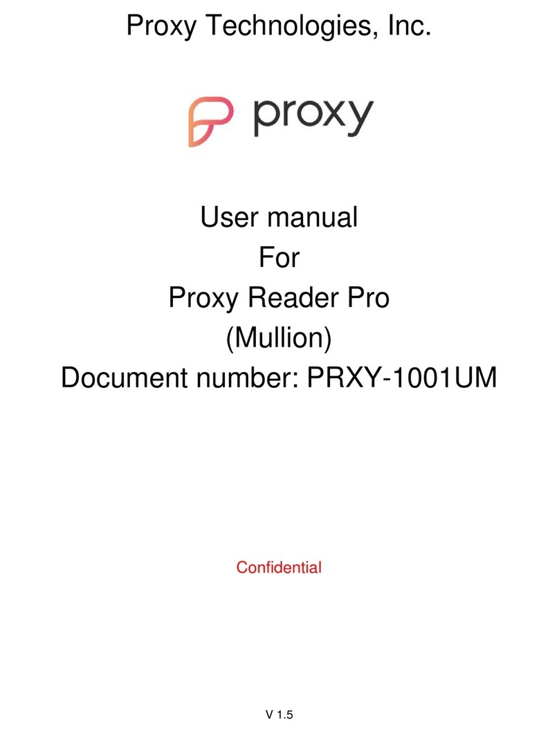 Proxy Mobile Reader Pro User manual