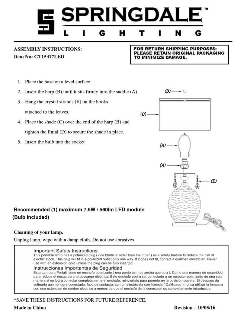 Springdale Lighting GT15317LED User manual