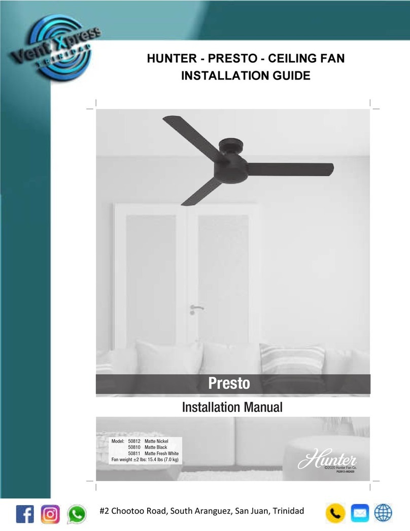 Hunter Presto User manual